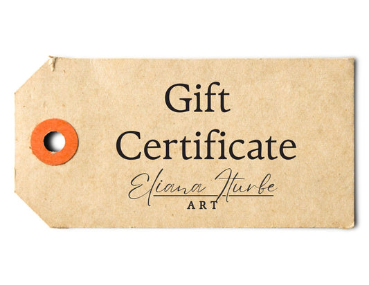 Elina Iturbe Art Gift Certificate